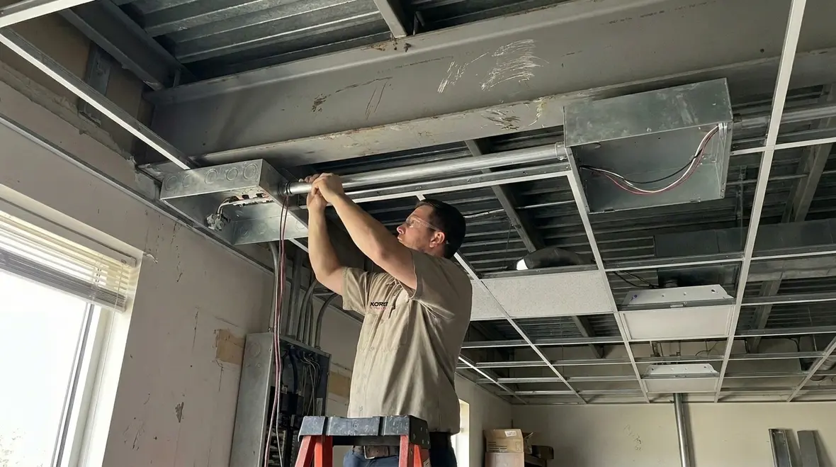 Maintenance team benefiting from reduced service needs after LED retrofit
