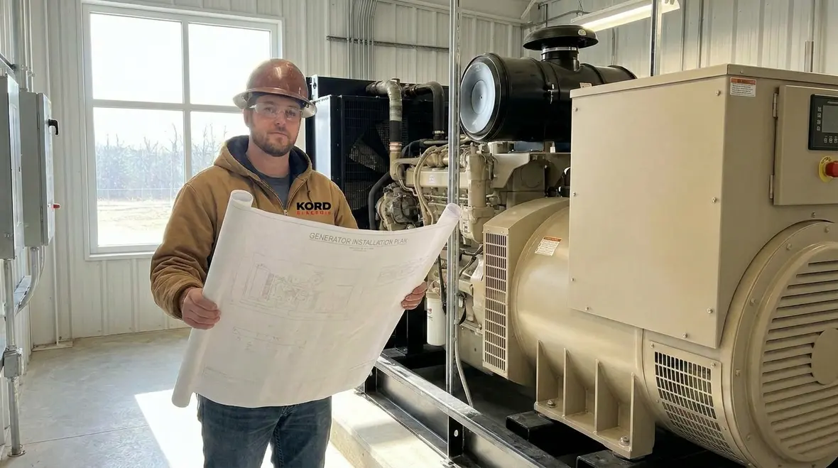 Standby generator power distribution planning in a commercial facility