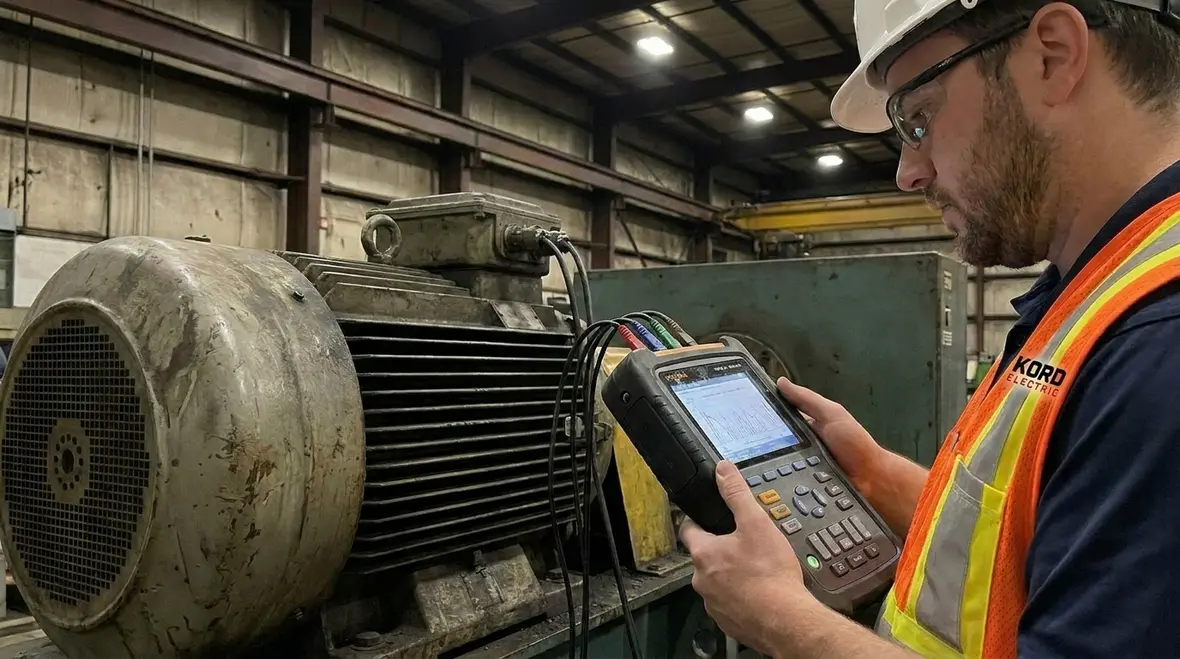 Power quality monitoring dashboard for an industrial electrical system