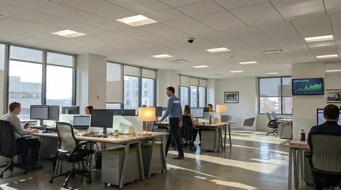 Smart lighting controls using daylight and occupancy for efficient operation