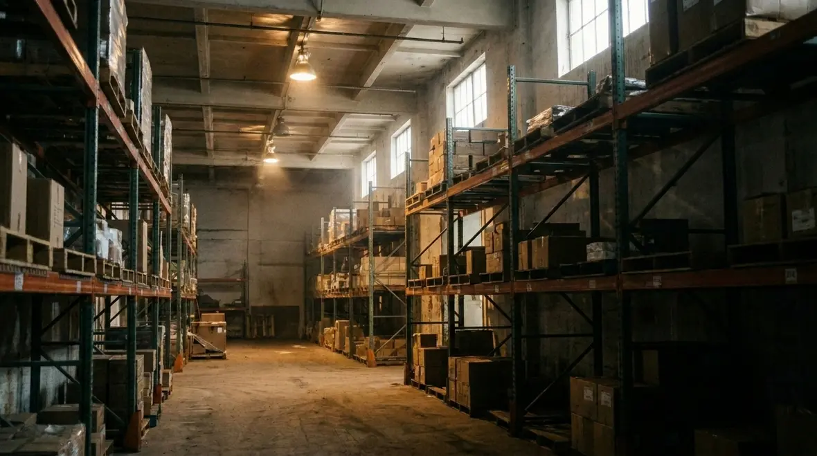 Efficient warehouse LED lighting layout
