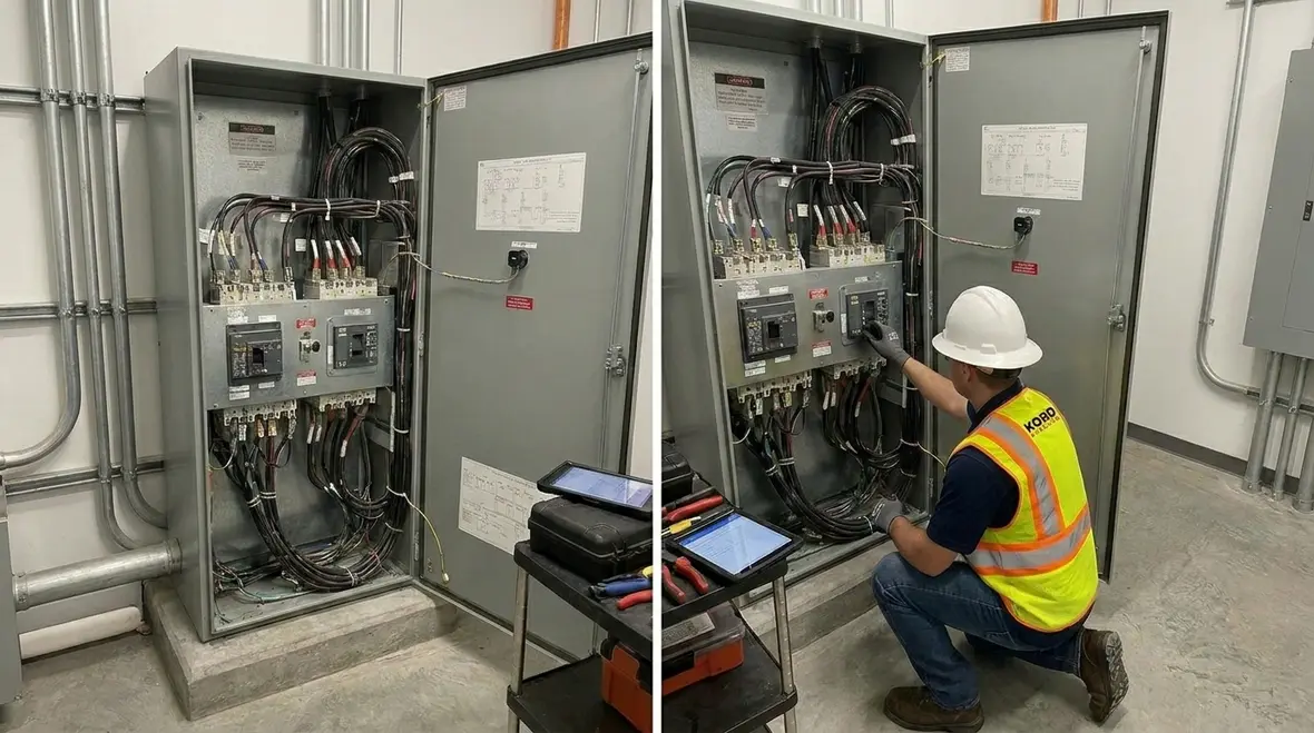 Control room monitoring power quality and redundancy during electrical events