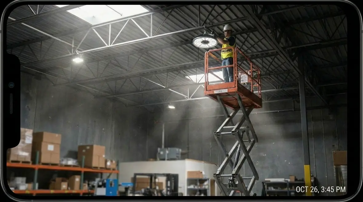 LED high-bay fixtures improving warehouse lighting efficiency