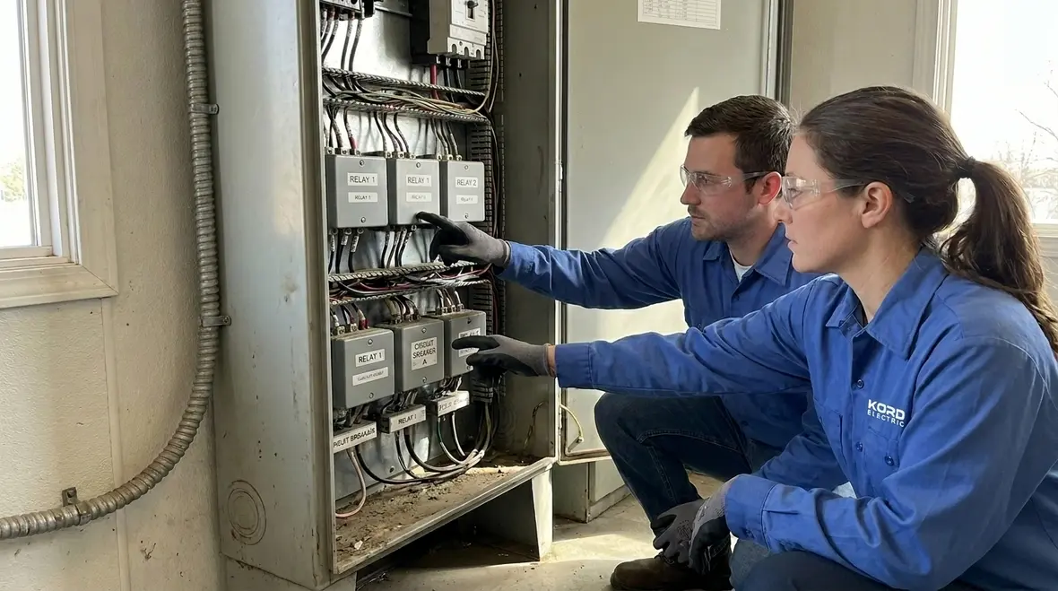 Commercial smart building integration in an electrical room