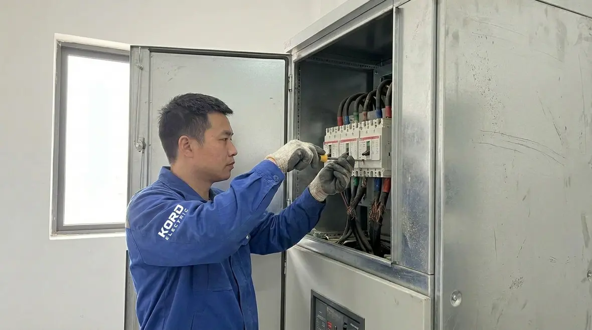 Commercial electrical panel and circuits in an industrial facility