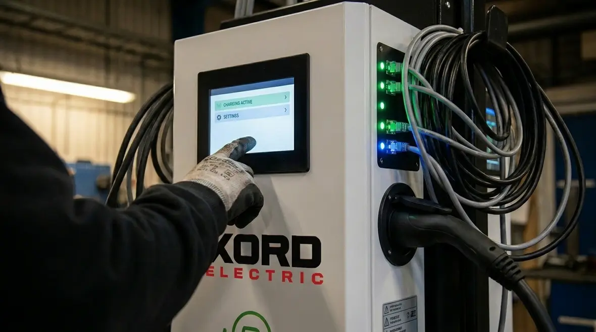 Commercial property electrical room planned for future EV charging expansion