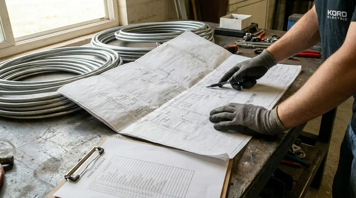 Commercial electrical equipment labeled and mapped for disaster recovery risk assessment