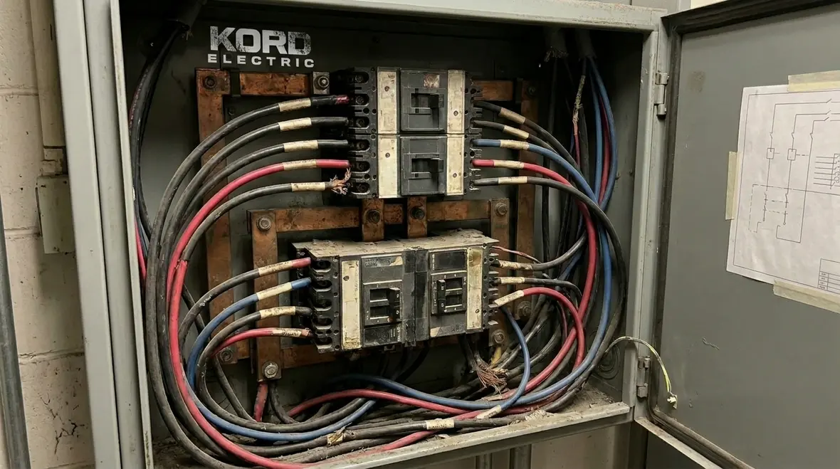 Electrical system under peak commercial load conditions