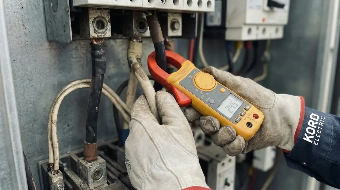 Infrared inspection during a commercial electrical safety audit