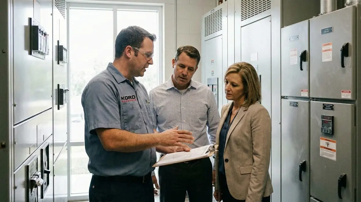 Documenting results from a commercial electrical safety audit for reliability