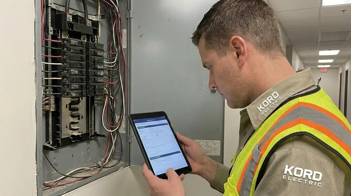 Electrical inspection and code compliance in a commercial tenant space