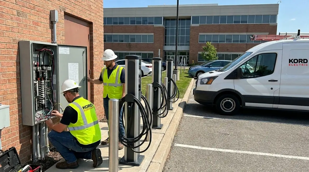 commercial ev charger network architecture