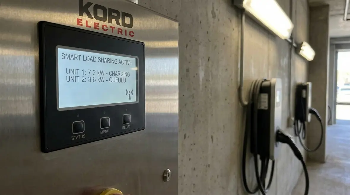 Load sharing and control strategy for commercial EV charging operations