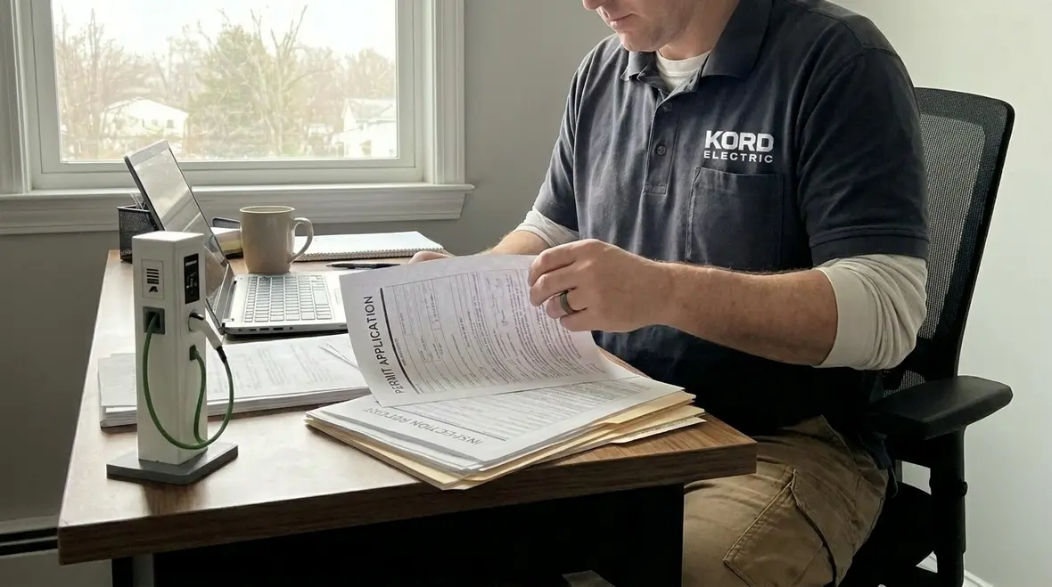 EV charging permits and compliance documentation review