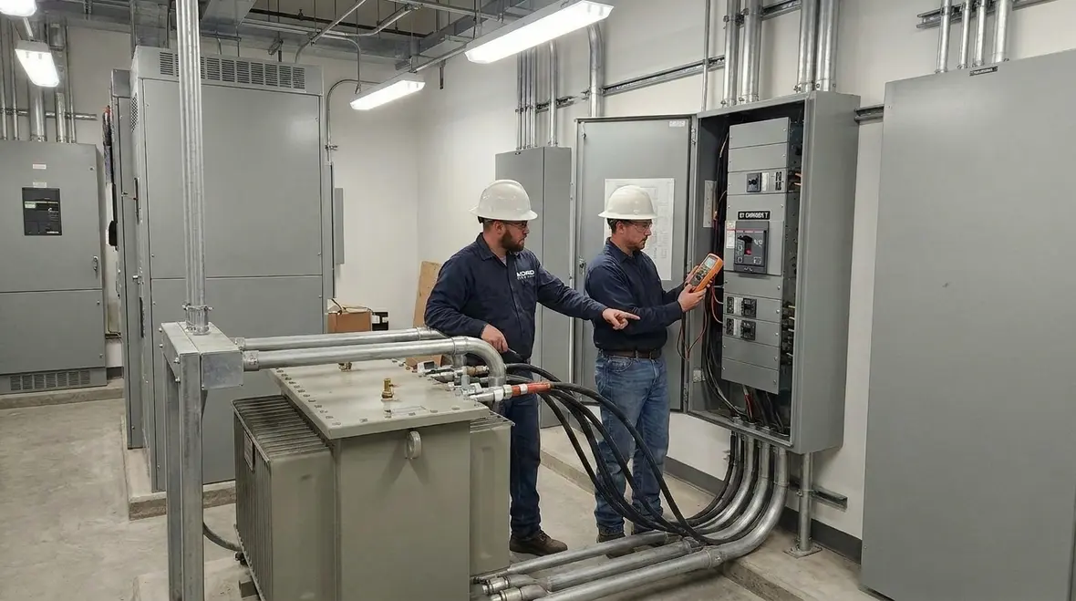 Electrical capacity review for commercial EV charging station installation
