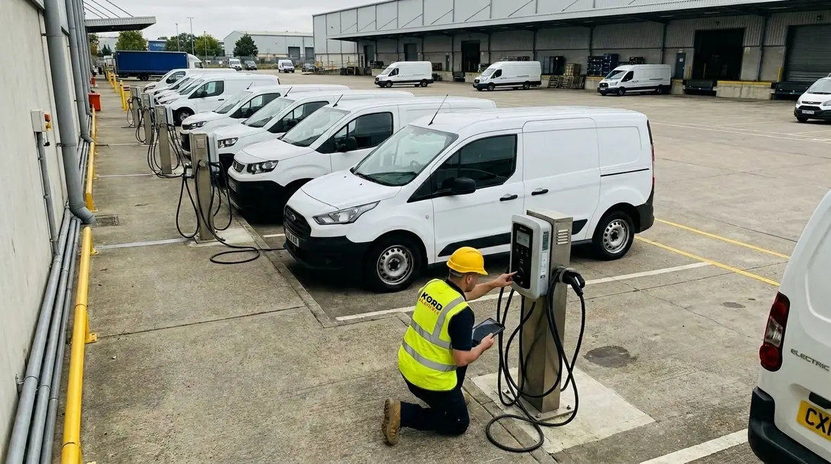 commercial ev fleet chargers