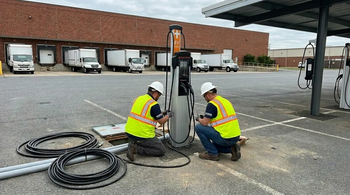 commercial ev infrastructure installation