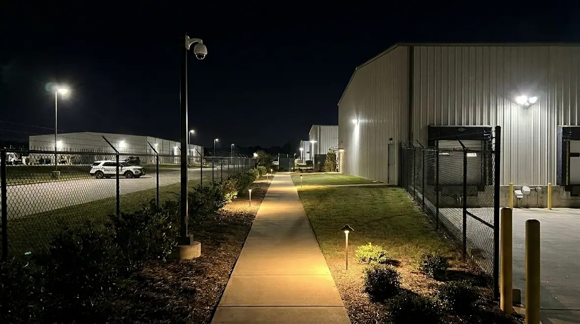 commercial landscape lighting security benefits
