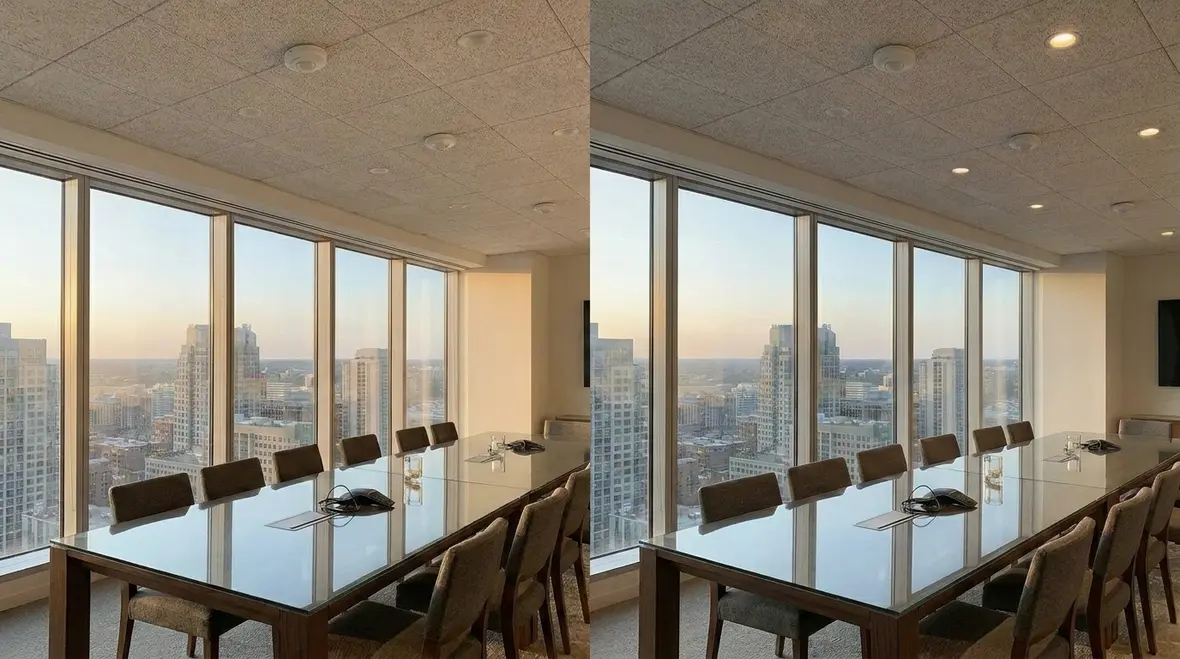 Lighting control zones for energy efficient commercial spaces