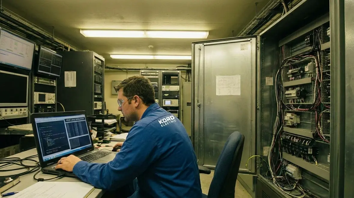 Detailed commercial electrical panel inspection and documentation