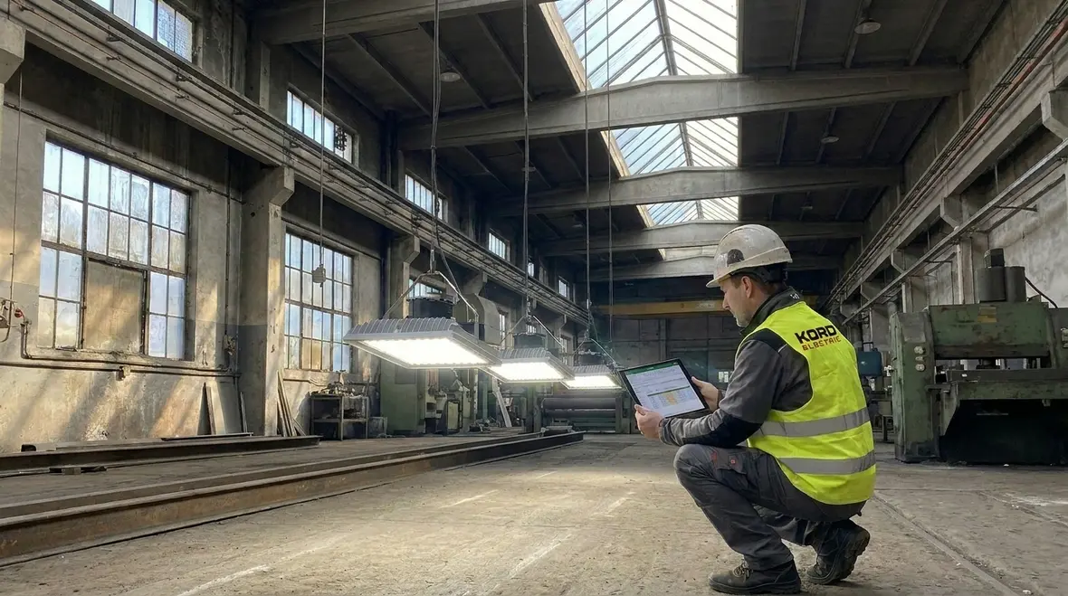 Energy savings analysis for a commercial lighting retrofit project