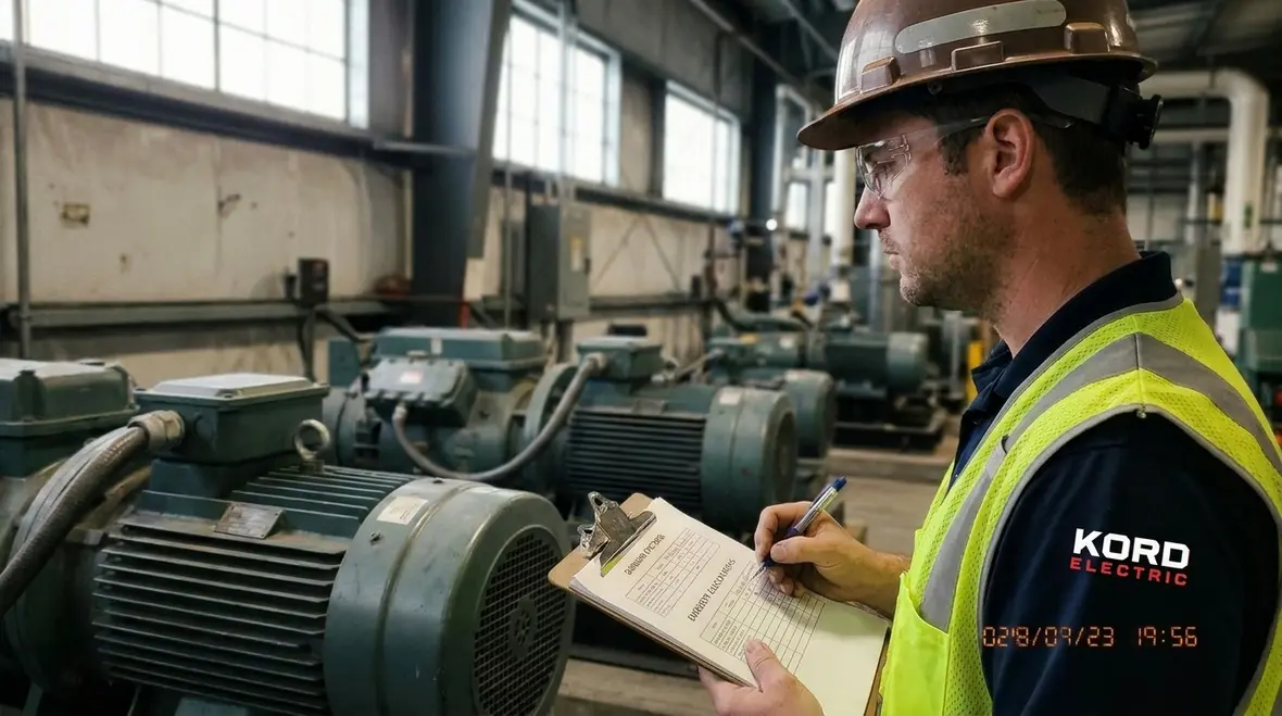 Engineers reviewing a commercial load calculation guide for an expansion project