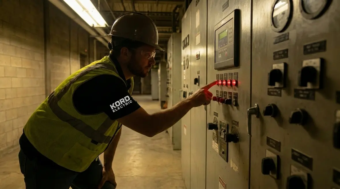 Commercial equipment showing early warning signs of voltage-related stress
