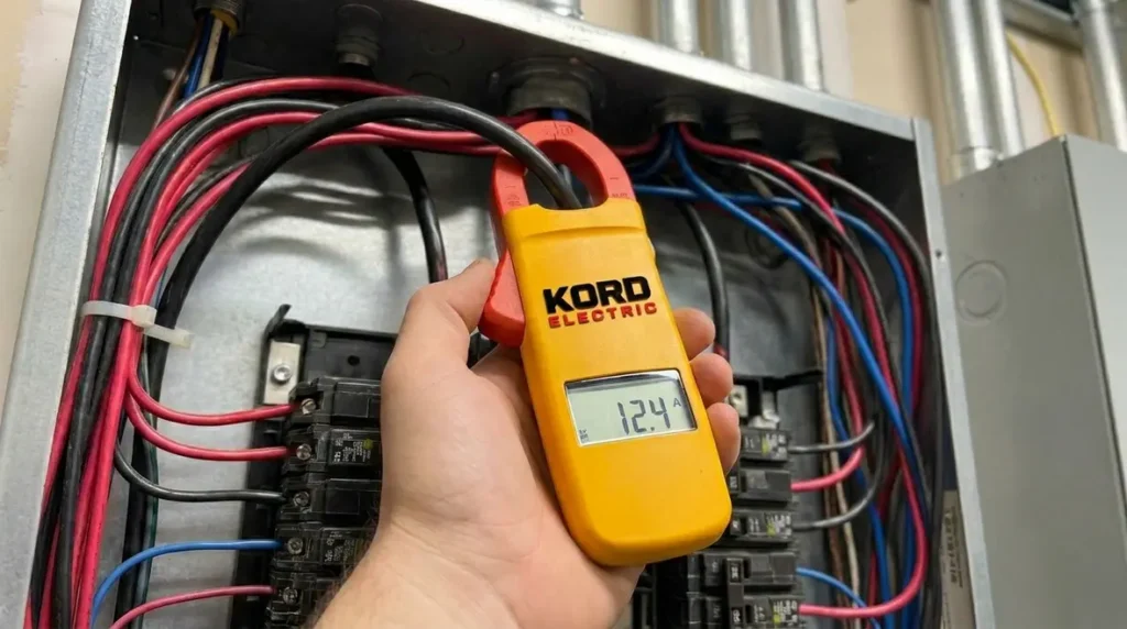 tech measuring current commercial panel