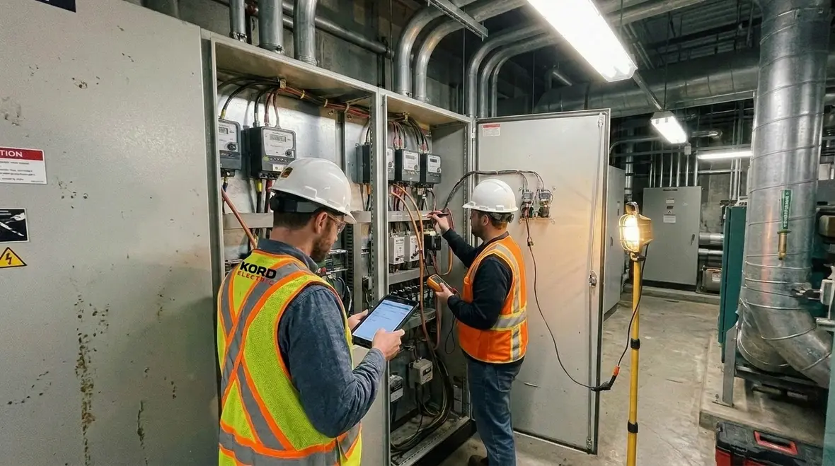 Switchgear and UPS powering critical data center loads with transfer systems