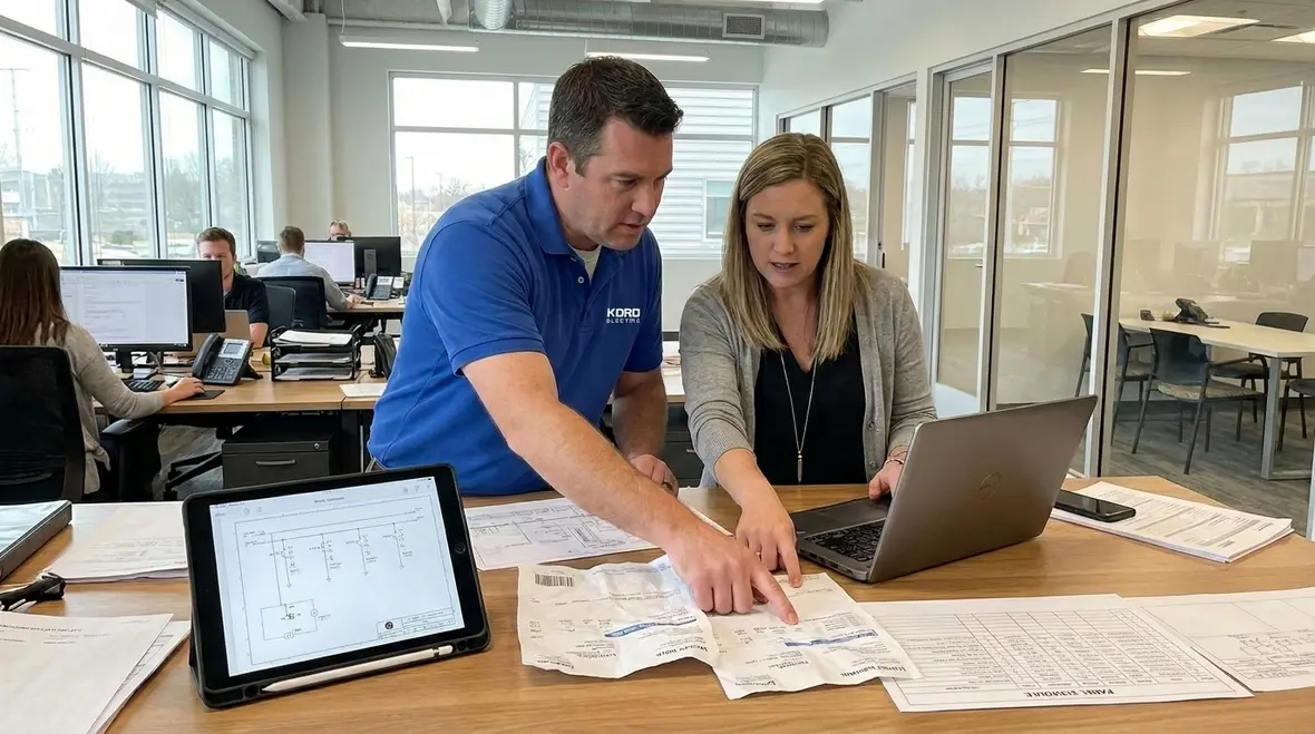 Commercial electrical subpanel upgrade preventing brownouts and downtime