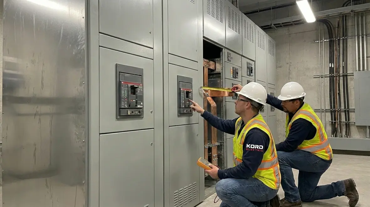 Commercial electric vehicle fleet charging infrastructure layout