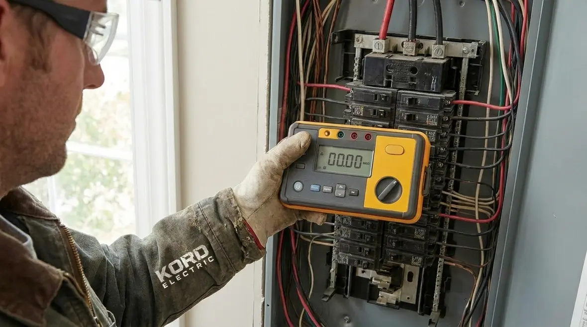 Thermal imaging used to analyze electrical panel heat patterns
