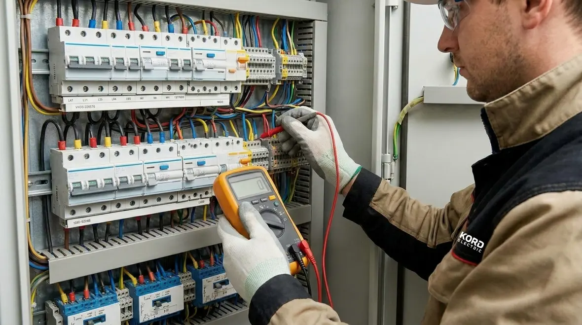 Commercial facility manager reviewing electrical assessment timing and risk planning