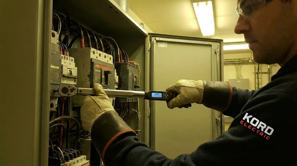 Inspection of commercial electrical switchgear during a reliability audit