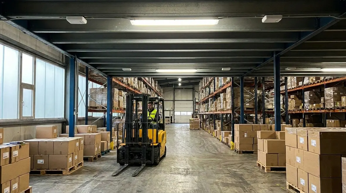 Occupancy sensors managing warehouse lighting zones