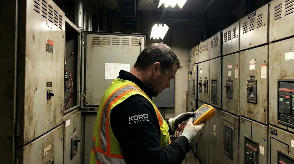 Infrared inspection as part of proactive electrical maintenance for manufacturing