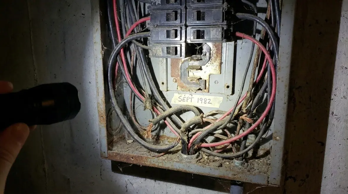 Operational commercial facility benefiting from electrical panel surge protection