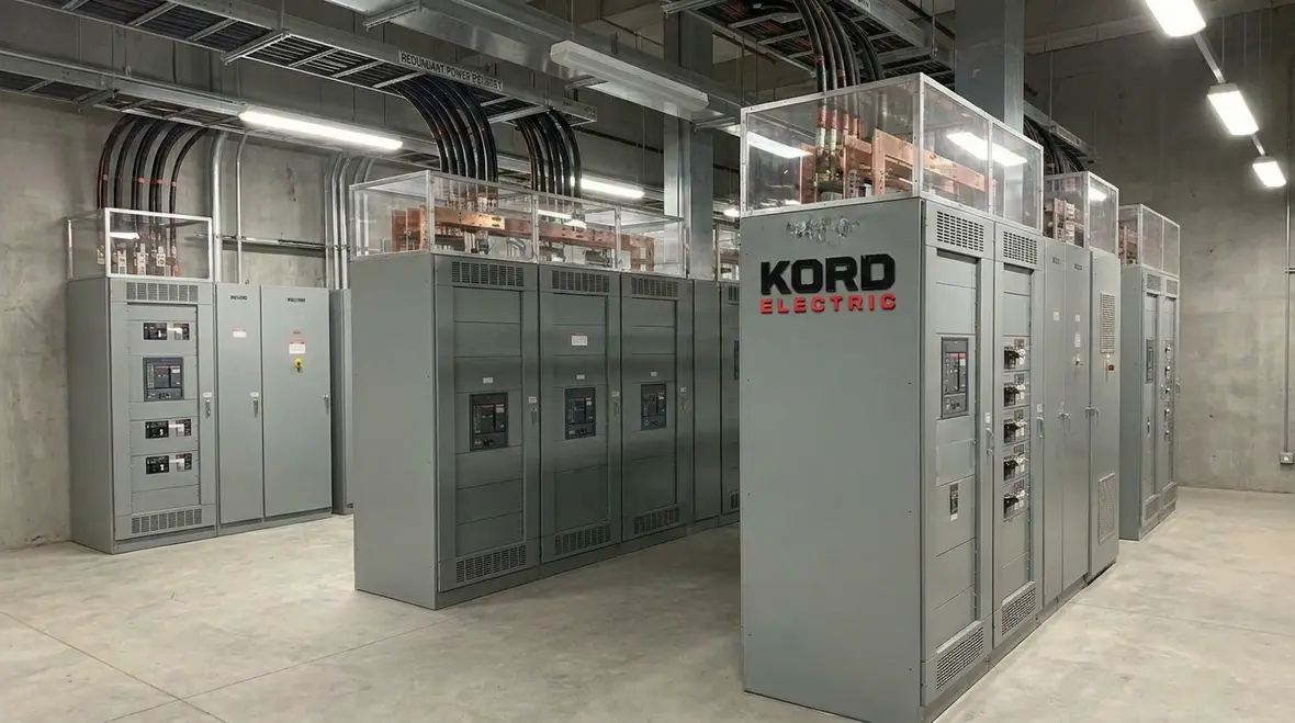 Data center power distribution layout with redundant paths
