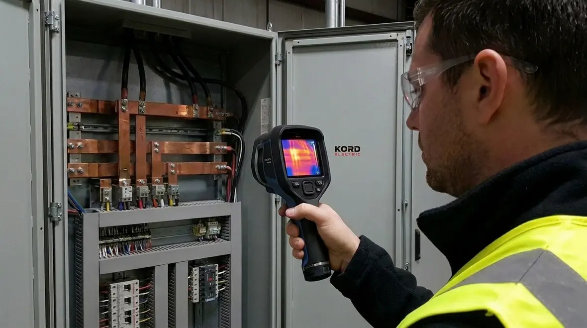 Commercial lighting and code compliant electrical system in a California facility