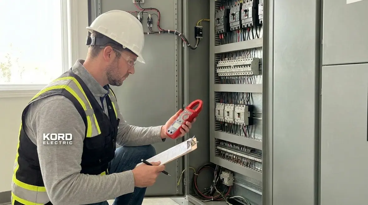Site load assessment before installing commercial EV chargers