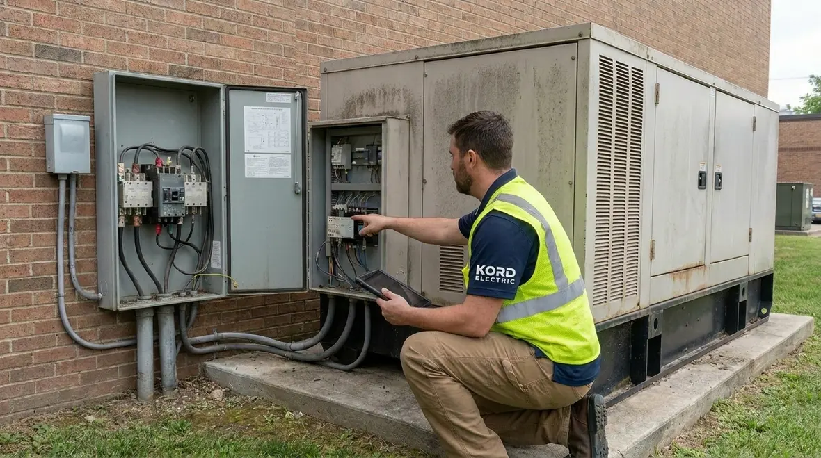Inspection of commercial switchgear and emergency transfer equipment