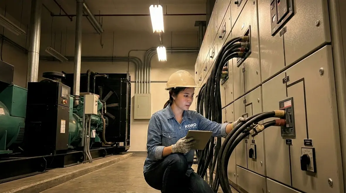 Emergency power distribution panels and switchgear designed for stable operation