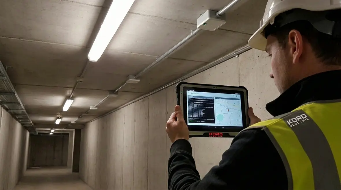 Energy efficient commercial lighting layout with controls