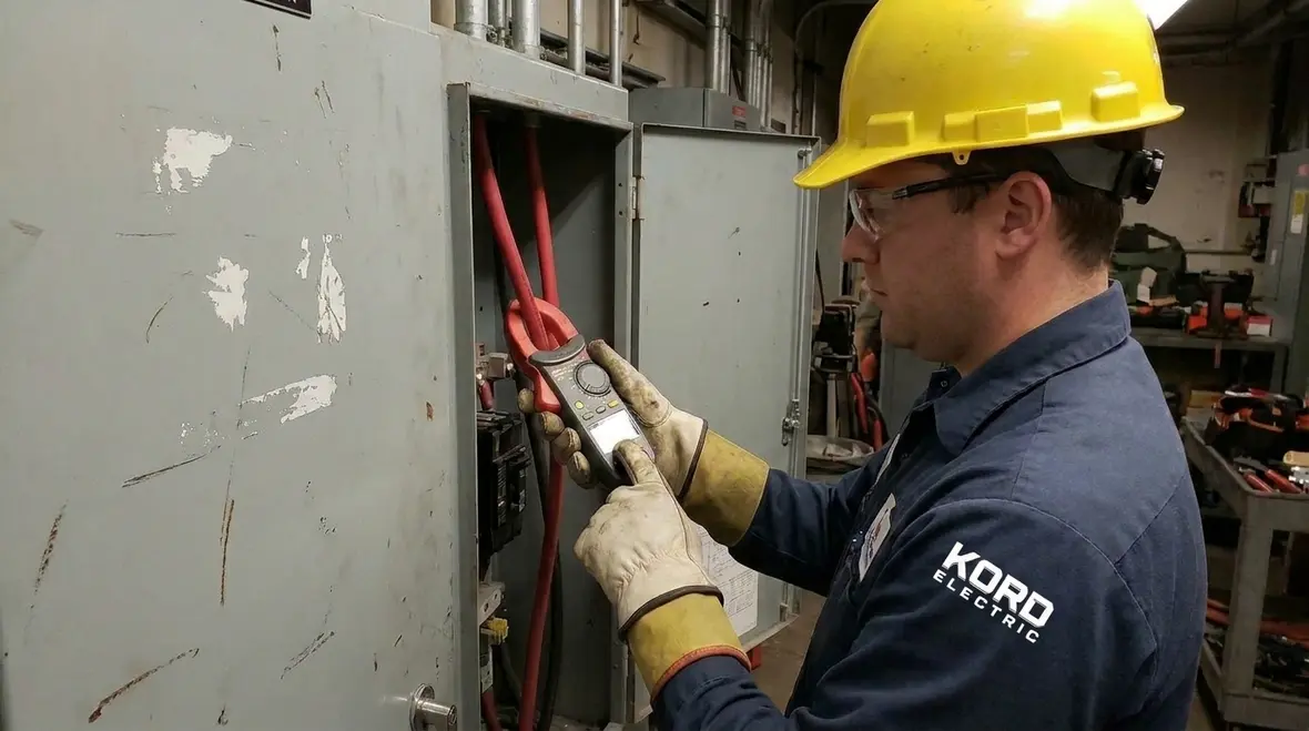 Planned electrical maintenance and documentation review as part of a facility electrical audit checklist