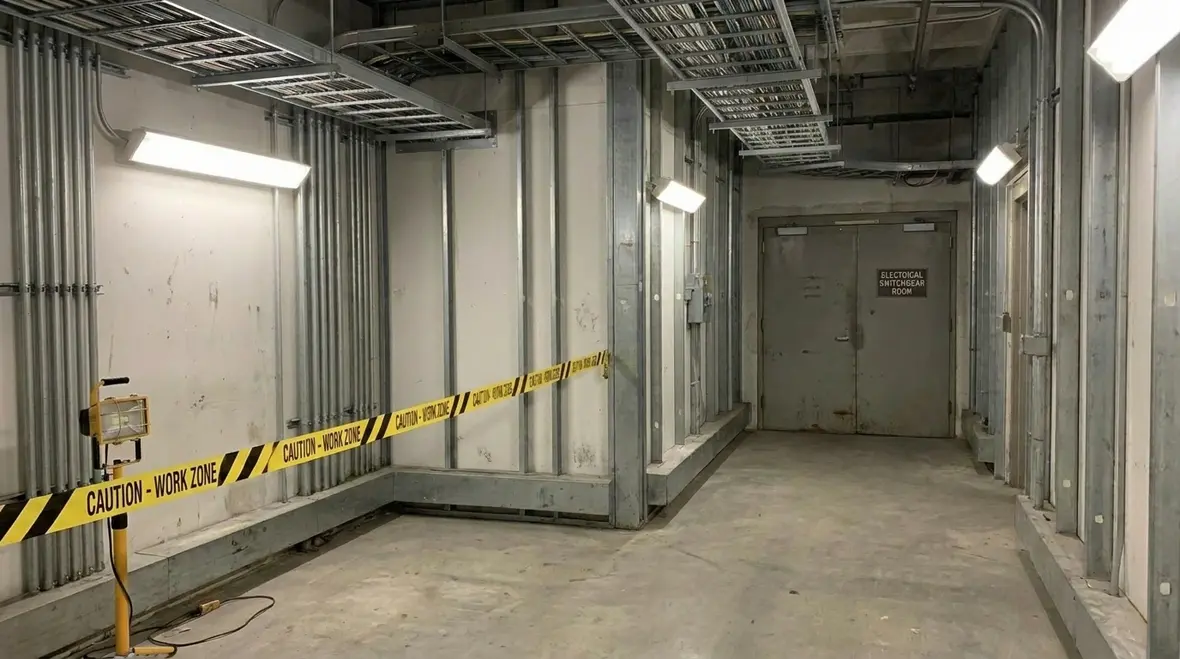 Facility team preparing procedures for electrical safety audit