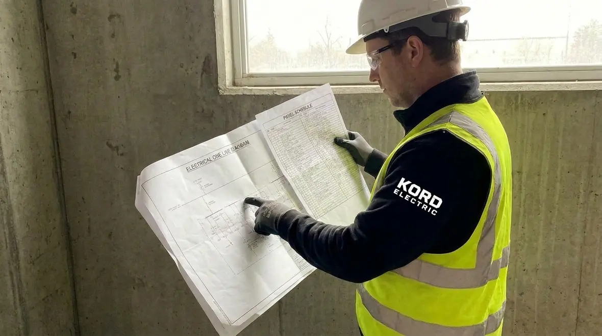 Clear access and lighting for facility electrical safety audit