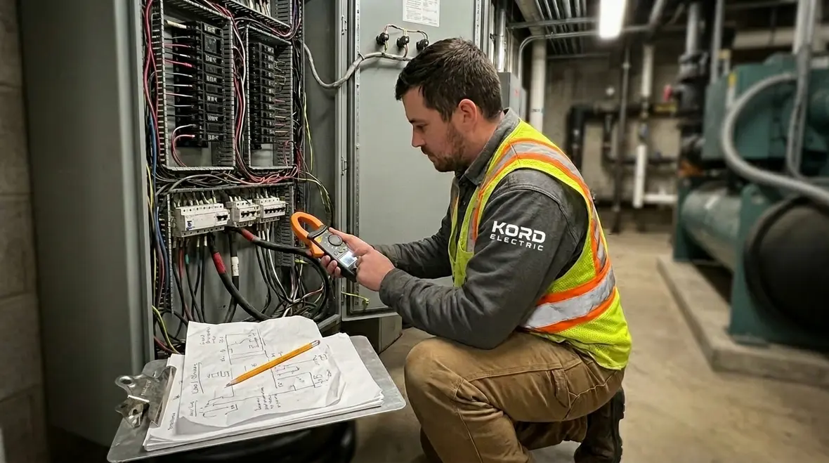 Site readiness and trenching work for commercial EV charger installation