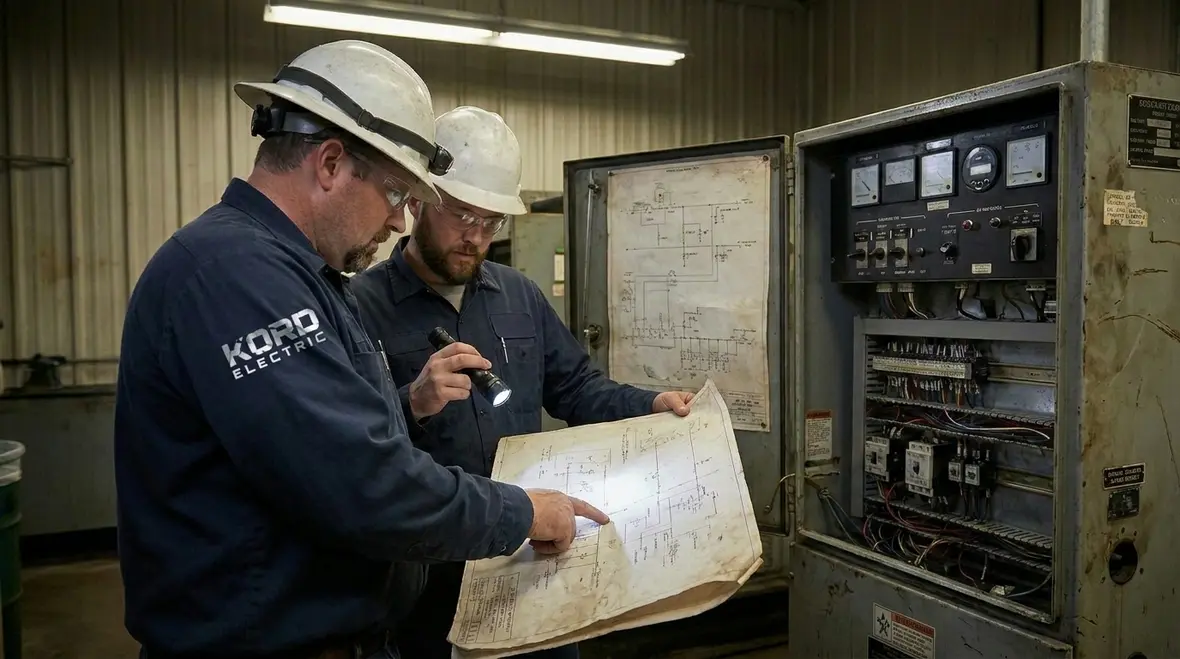 Emergency power restoration planning for industrial electrical system