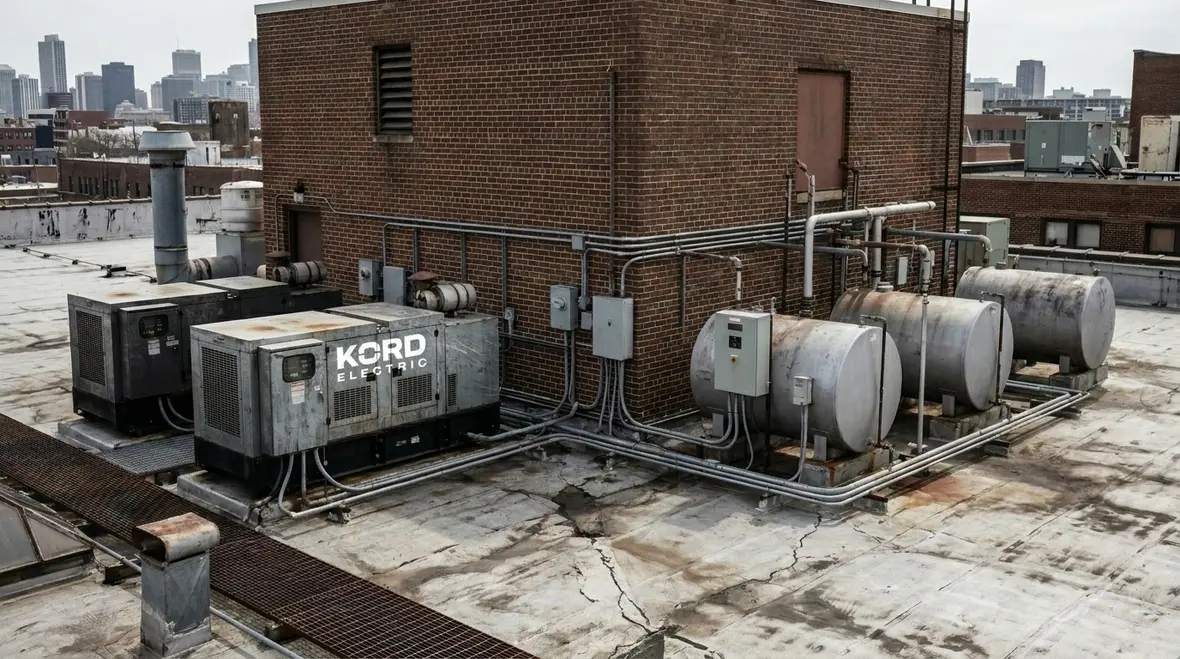 Redundant power systems for large commercial and industrial buildings