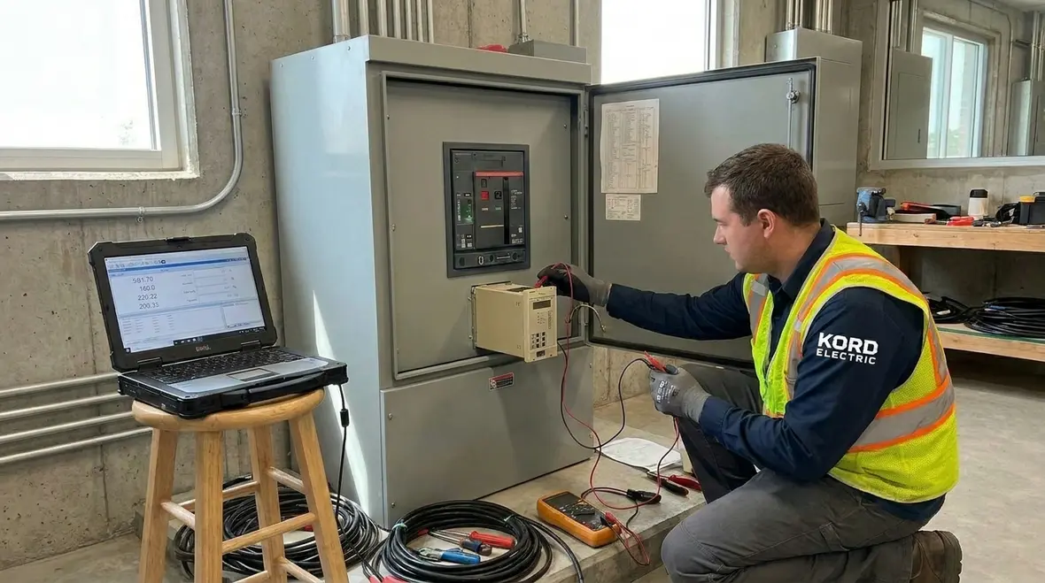 Infrared thermal inspection and torque verification on industrial electrical cables